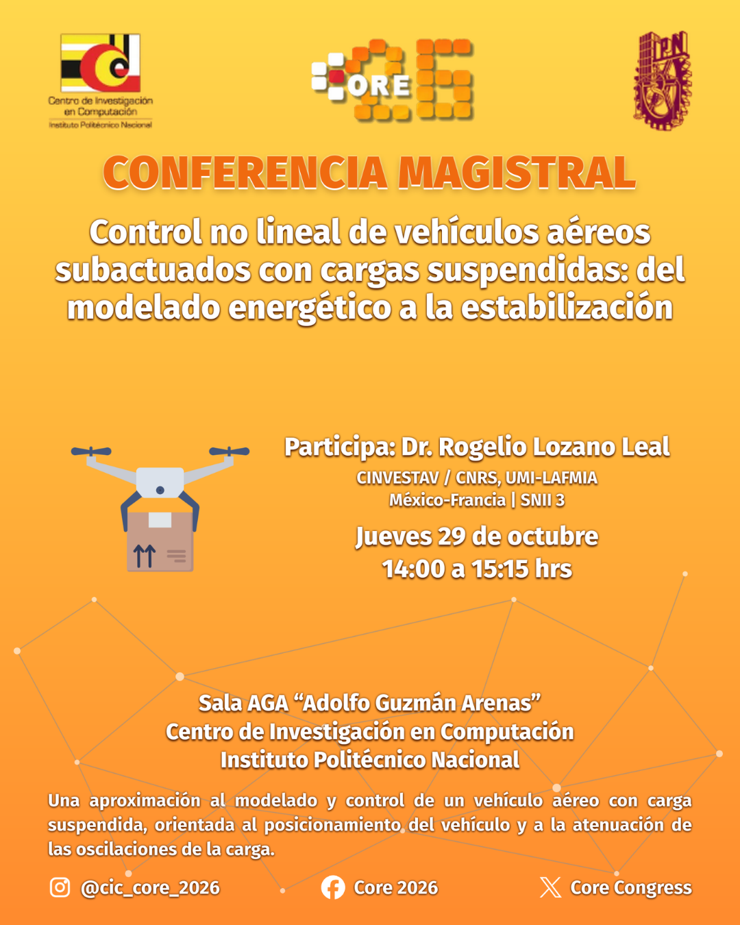 Control no lineal drones